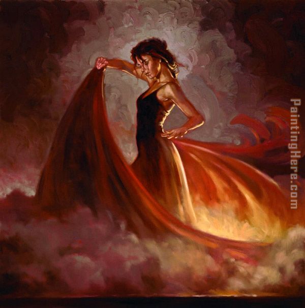 Crescendo II painting - Flamenco Dancer Crescendo II art painting